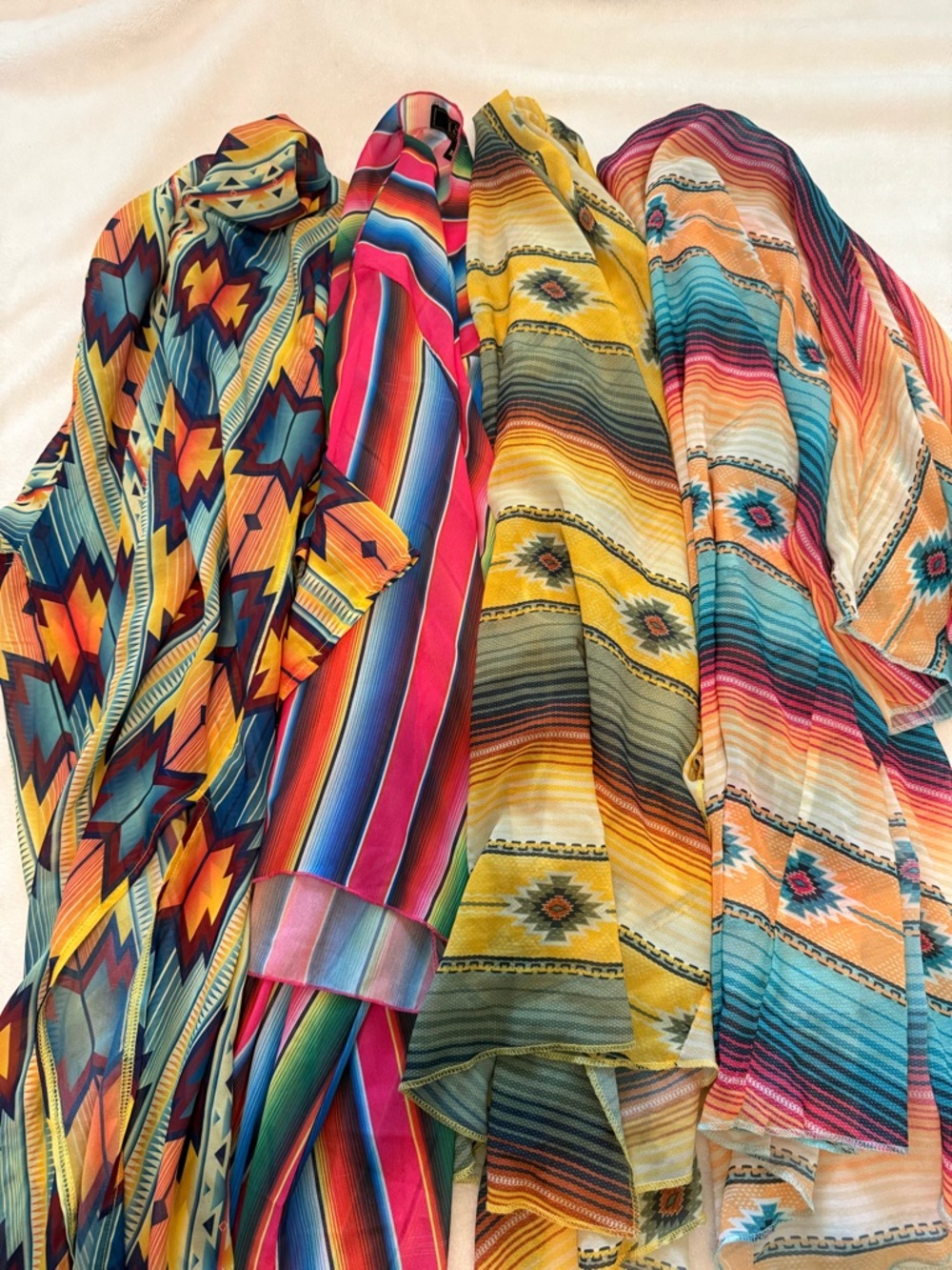 Aztec/Serape Kimono Dusters Set of 4